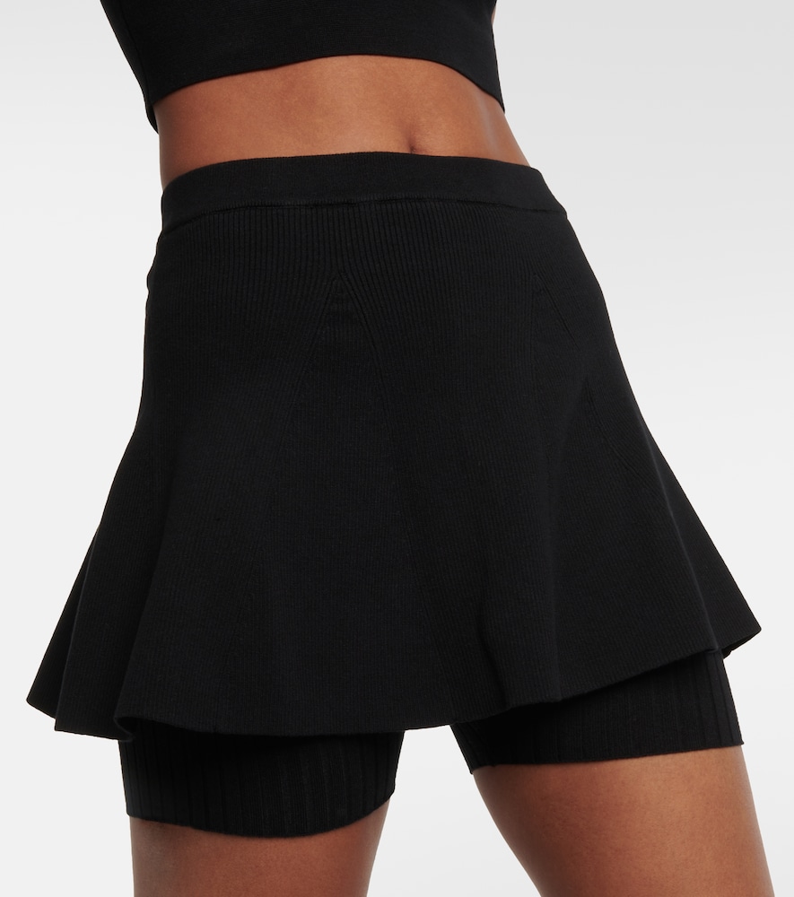 Live The Process Alba ribbed-knit skort