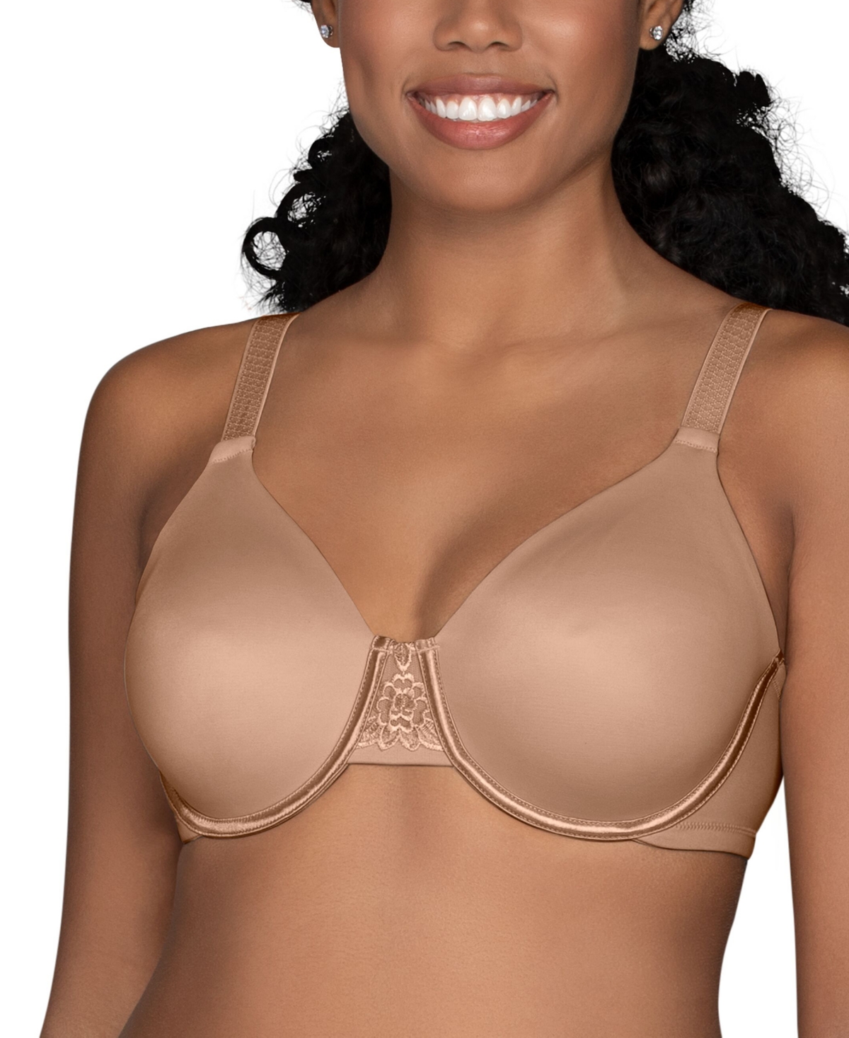 Full Figure Beauty Back Smoothing Minimizer Bra 76080 - Totally Tan