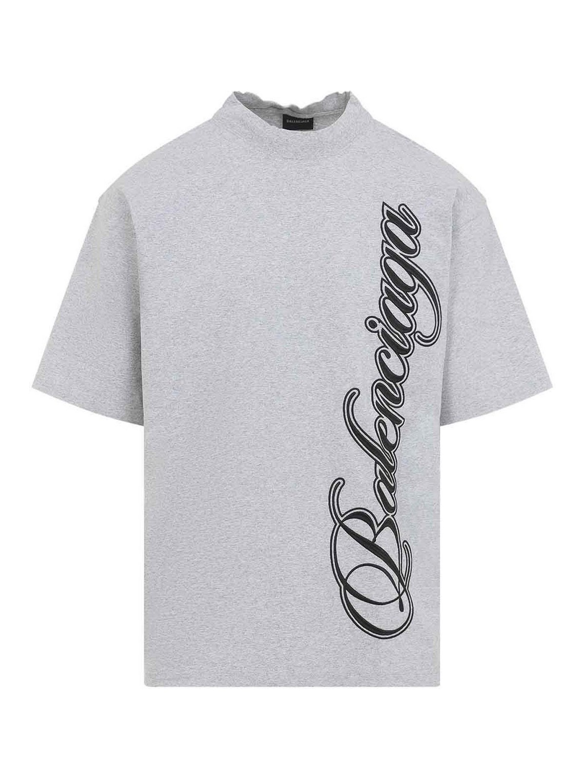 Balenciaga - medium fit mock neck short sleeve t shirt