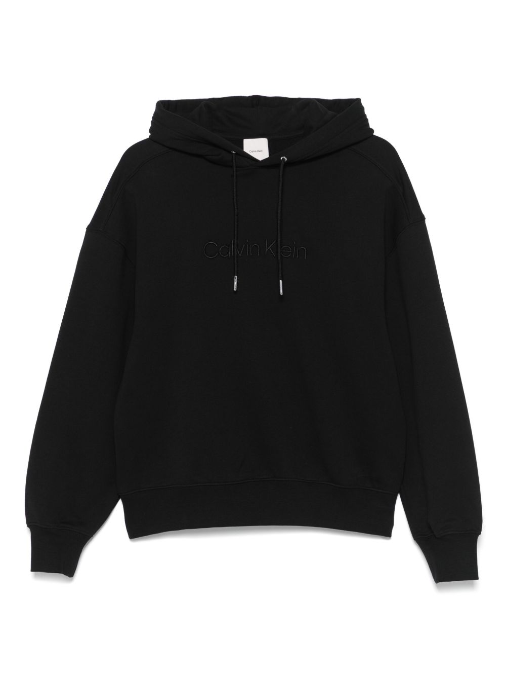 Logo-embroidered hoodie - Neutrals