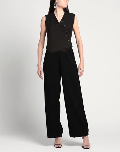 Woman Tailored Vest Black Size XS Polyester, Rayon, Elastane