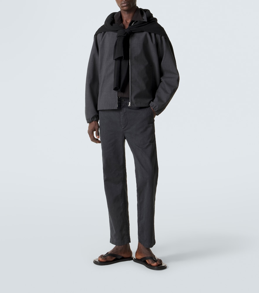 Wool blouson jacket