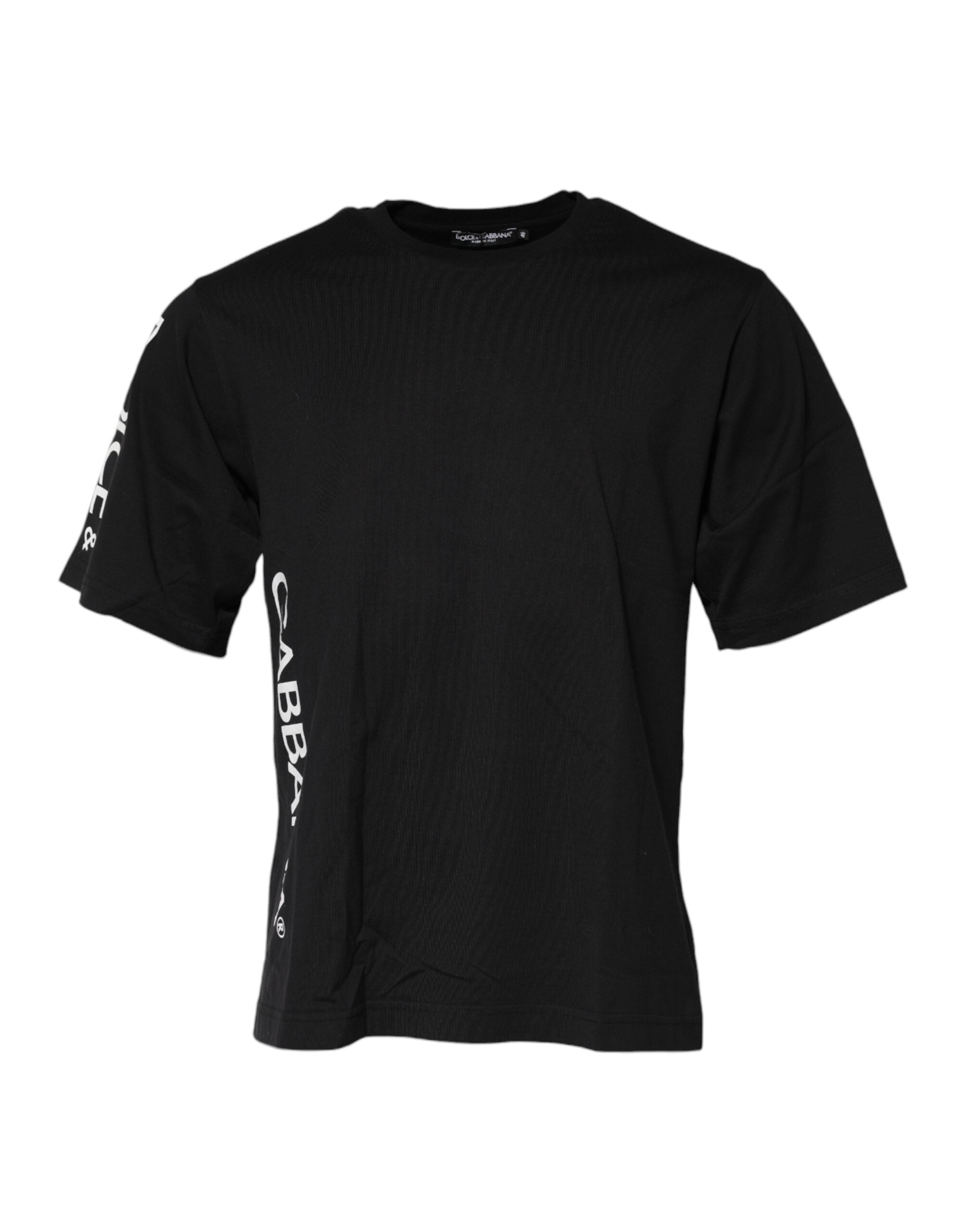 Logo-Print Cotton T-Shirt — Black