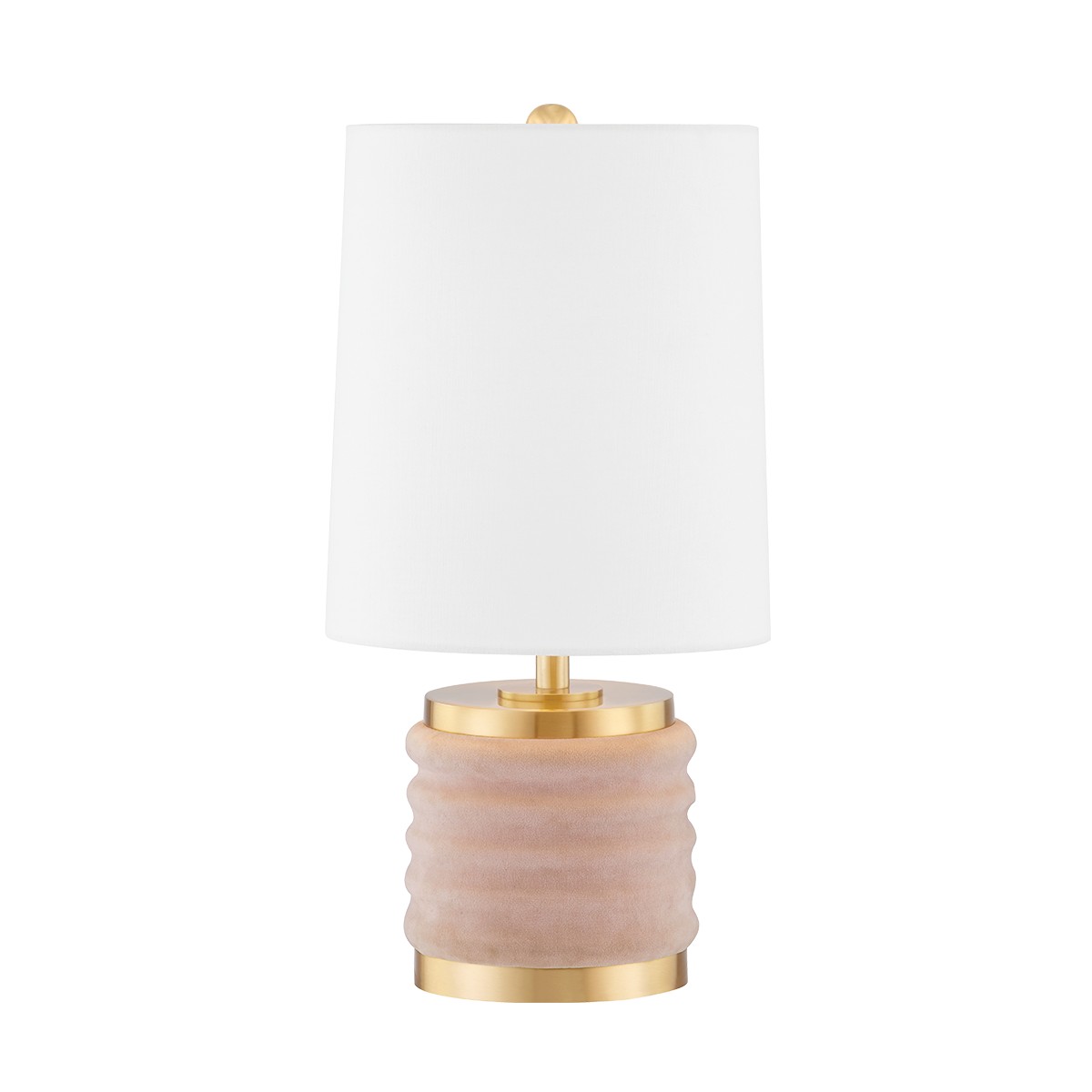 Aged Brass Blush Combo One Light Table Lamp from the Bethany Collection