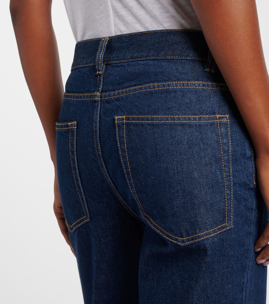Carlyl mid-rise straight jeans