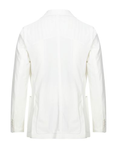 Man Blazer White Size 40 Cotton, Elastane