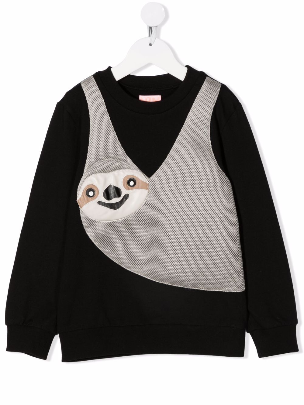 Lazy Liam stretch-cotton sweatshirt - Black
