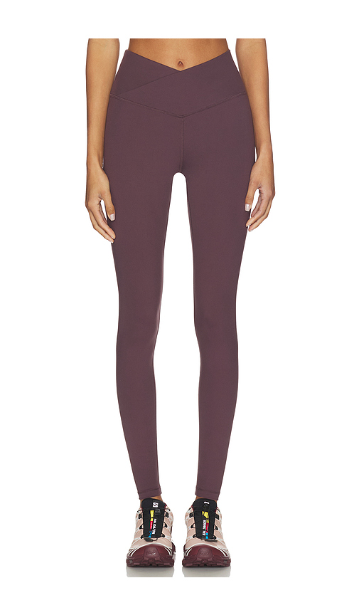 WellBeing + BeingWell FlowWell Callista Crossover Legging in Black. - L also in