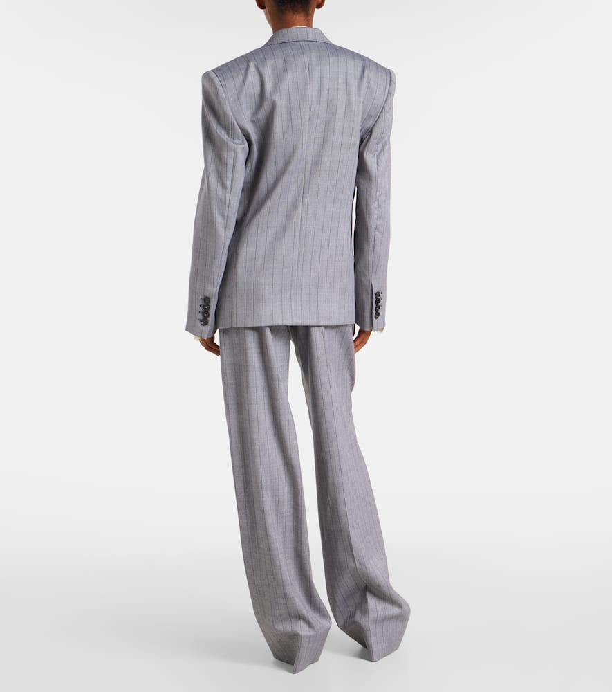 Double-breasted wool blazer