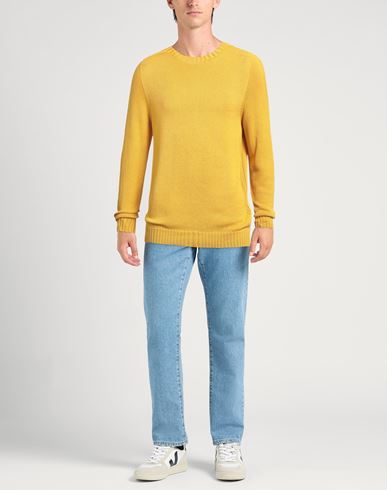 Man Sweater Marigold Size 40 Cotton