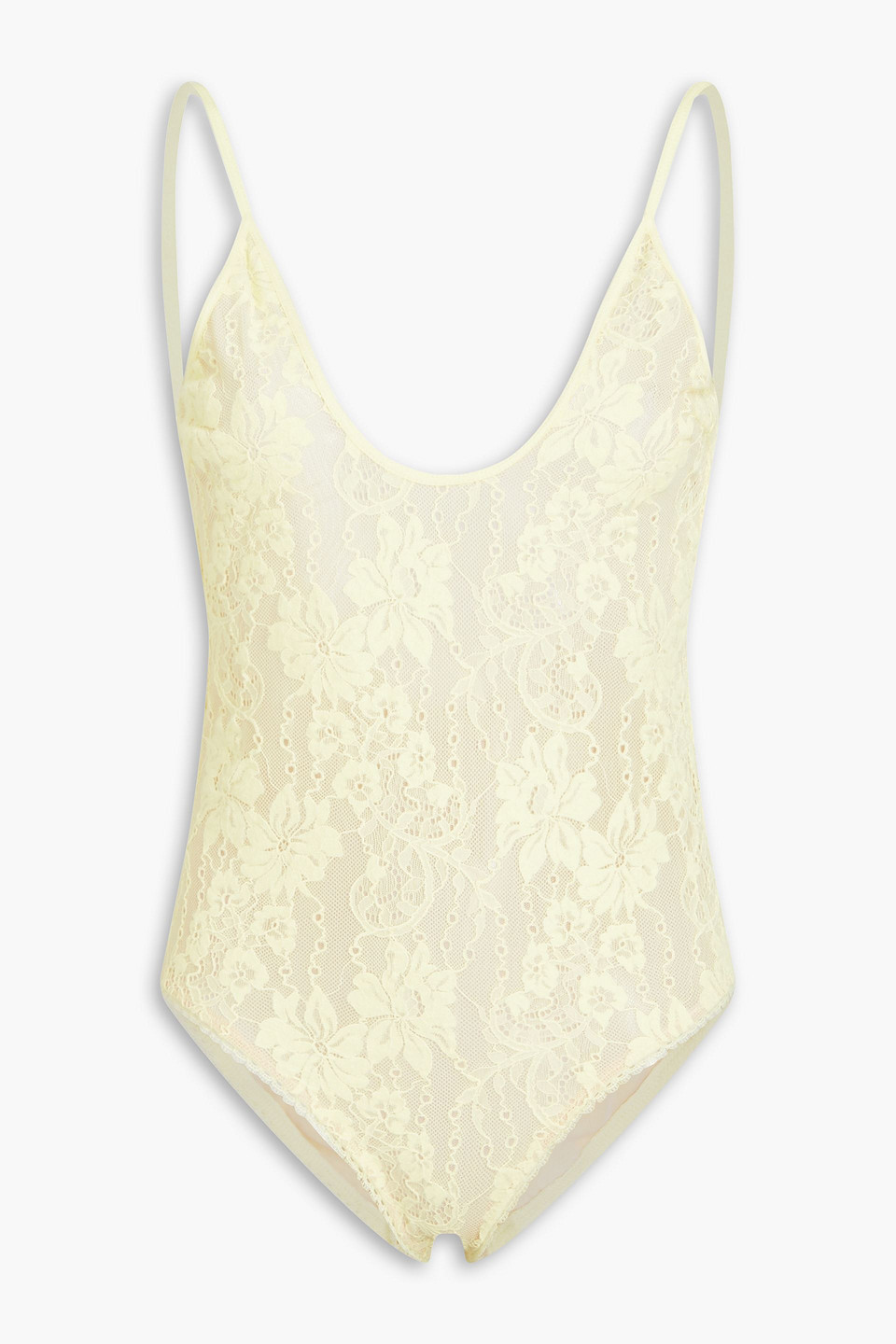 Stretch-lace bodysuit