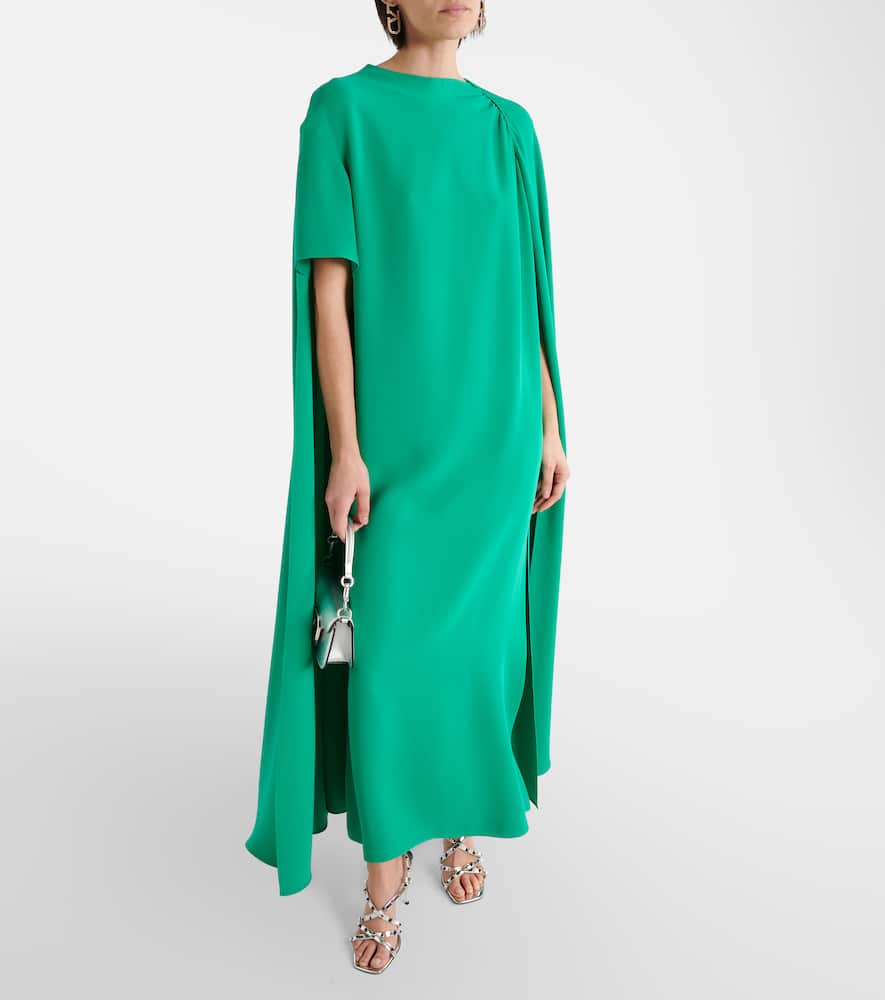 Cady Couture caped midi dress