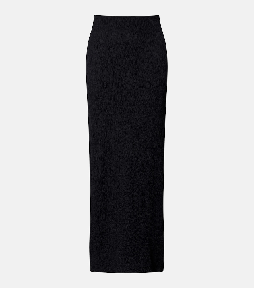 Oboe silk maxi skirt