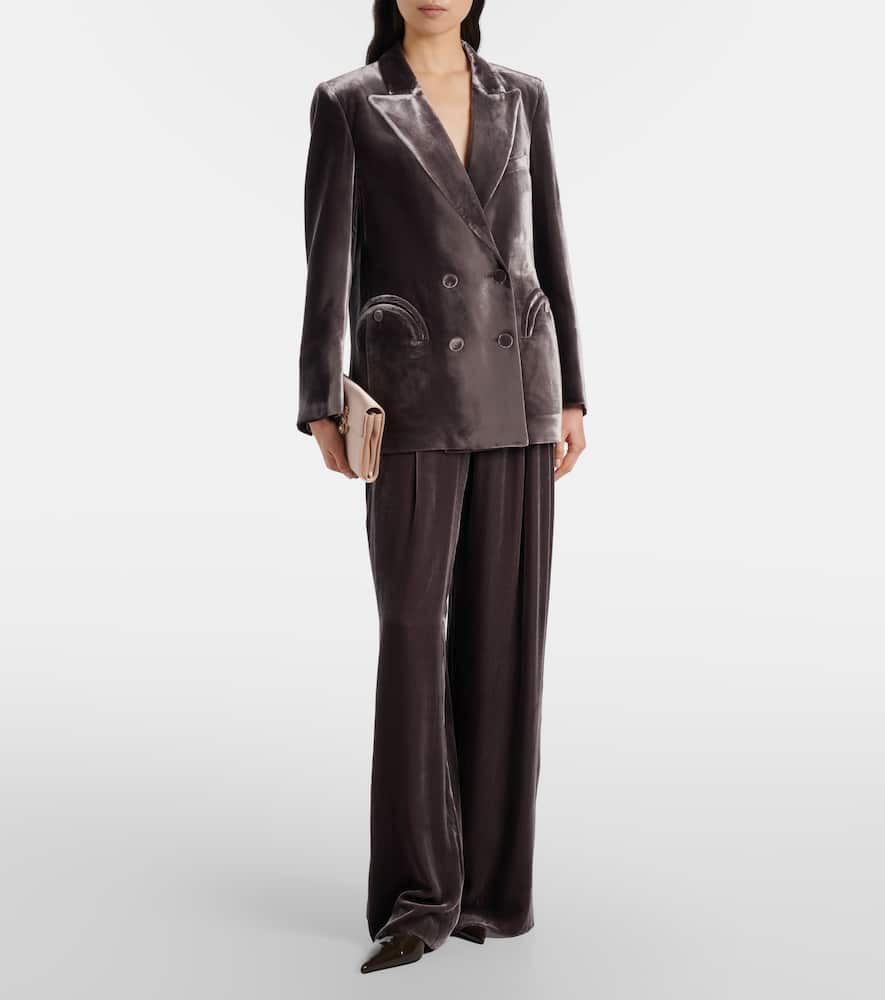 Blazé Milano Everynight double-breasted velvet blazer