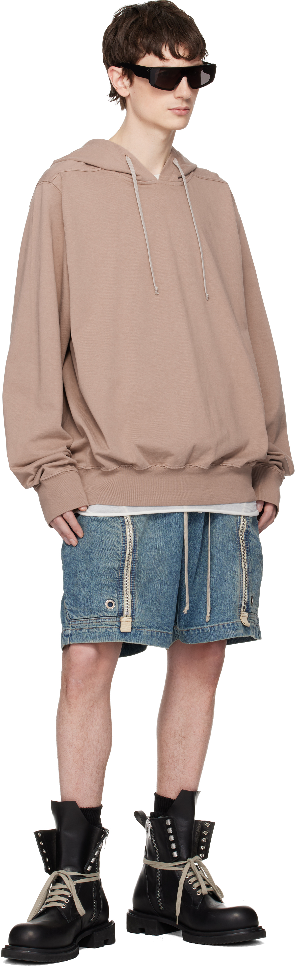 Taupe Temple Oversized Hoodie