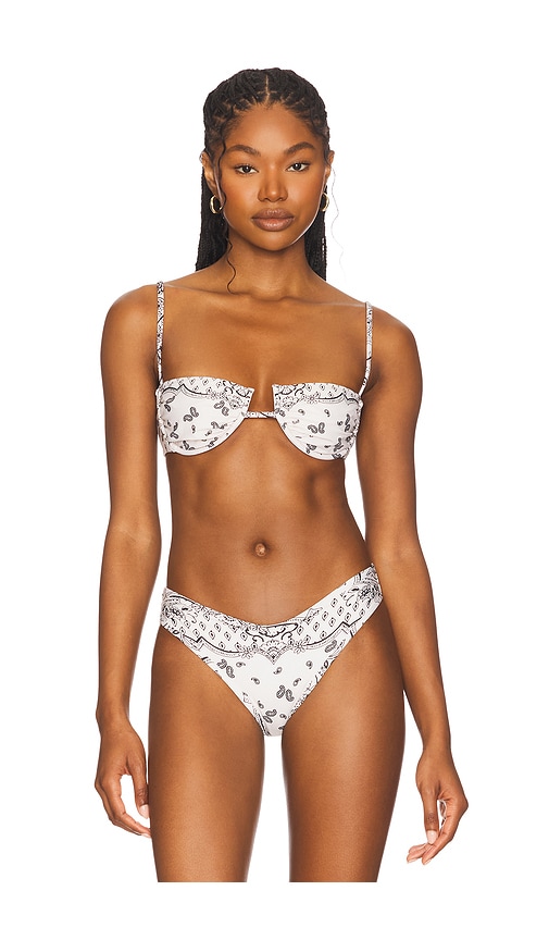 Montce Swim Simonette Bikini Top in Ivory. -  XL also in L, M