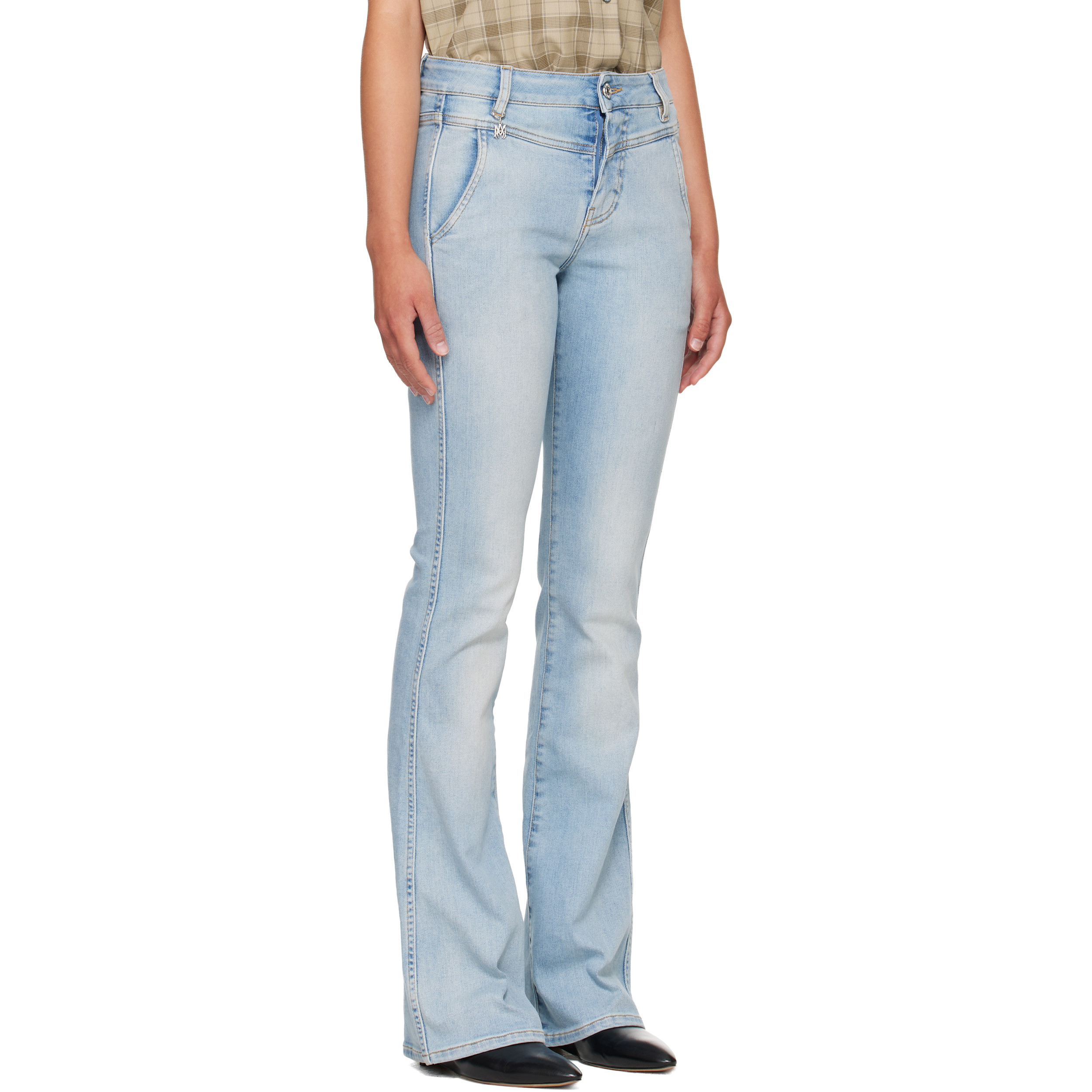 Blue Skinny Flare Jeans