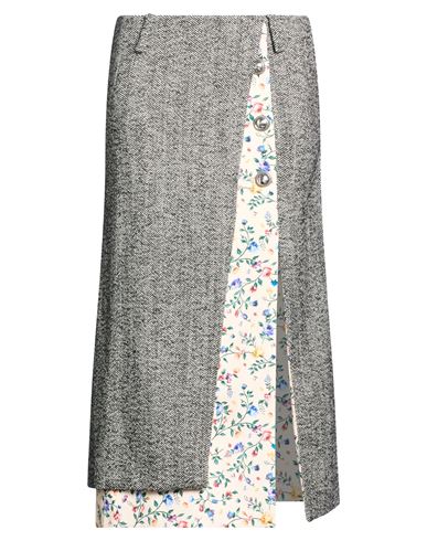 Woman Midi skirt Black Size 10 Wool, Polyamide