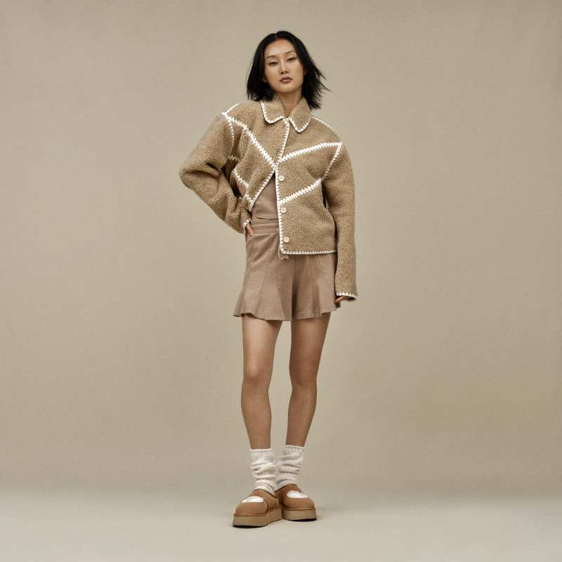 ® Women's Bea Mary Jane Sheepskin Slippers in Chestnut