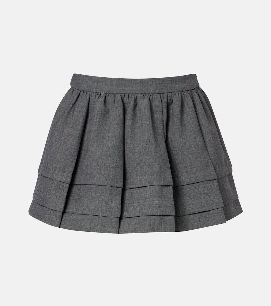Gathered miniskirt