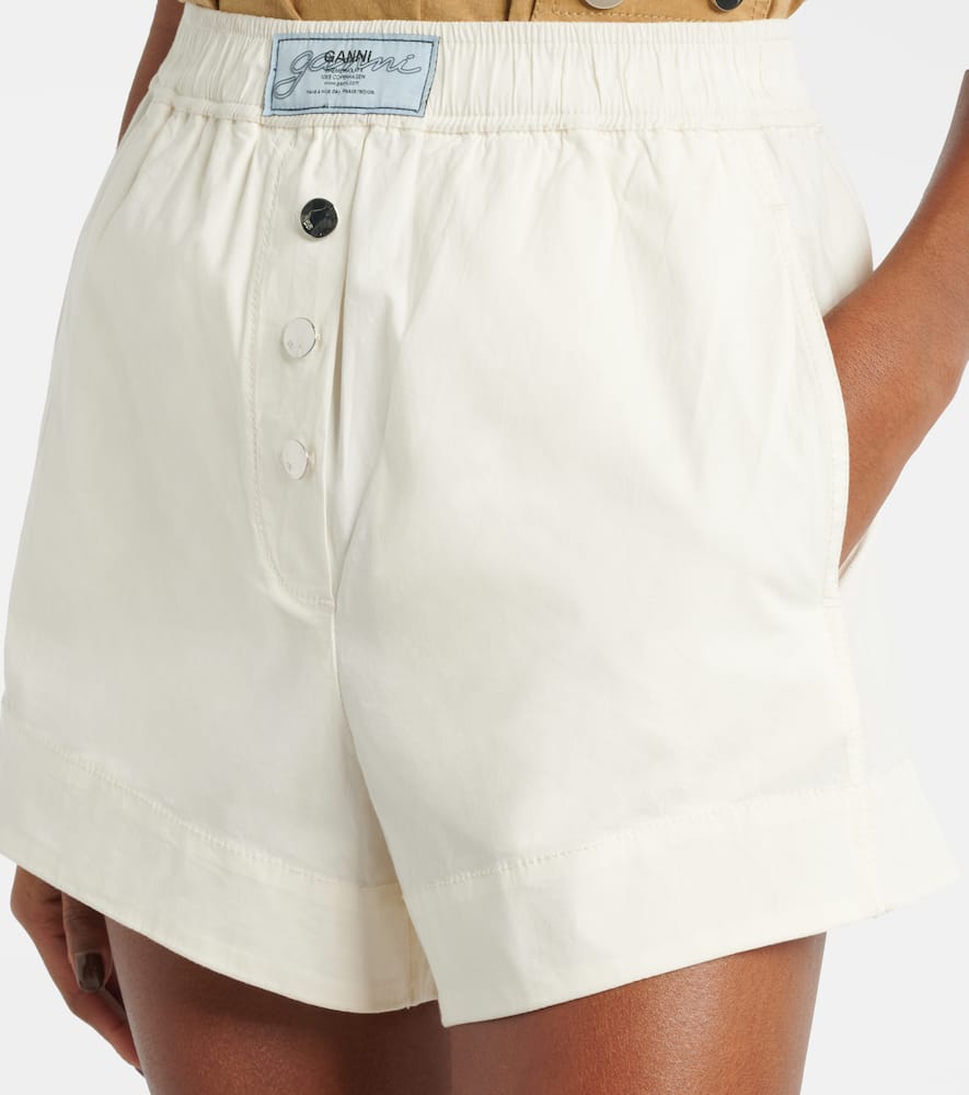 Cotton-blend shorts
