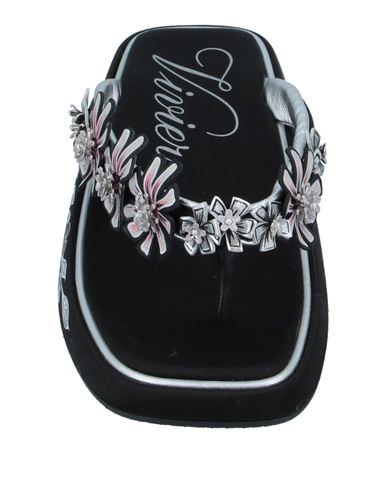 Woman Toe strap sandals Black