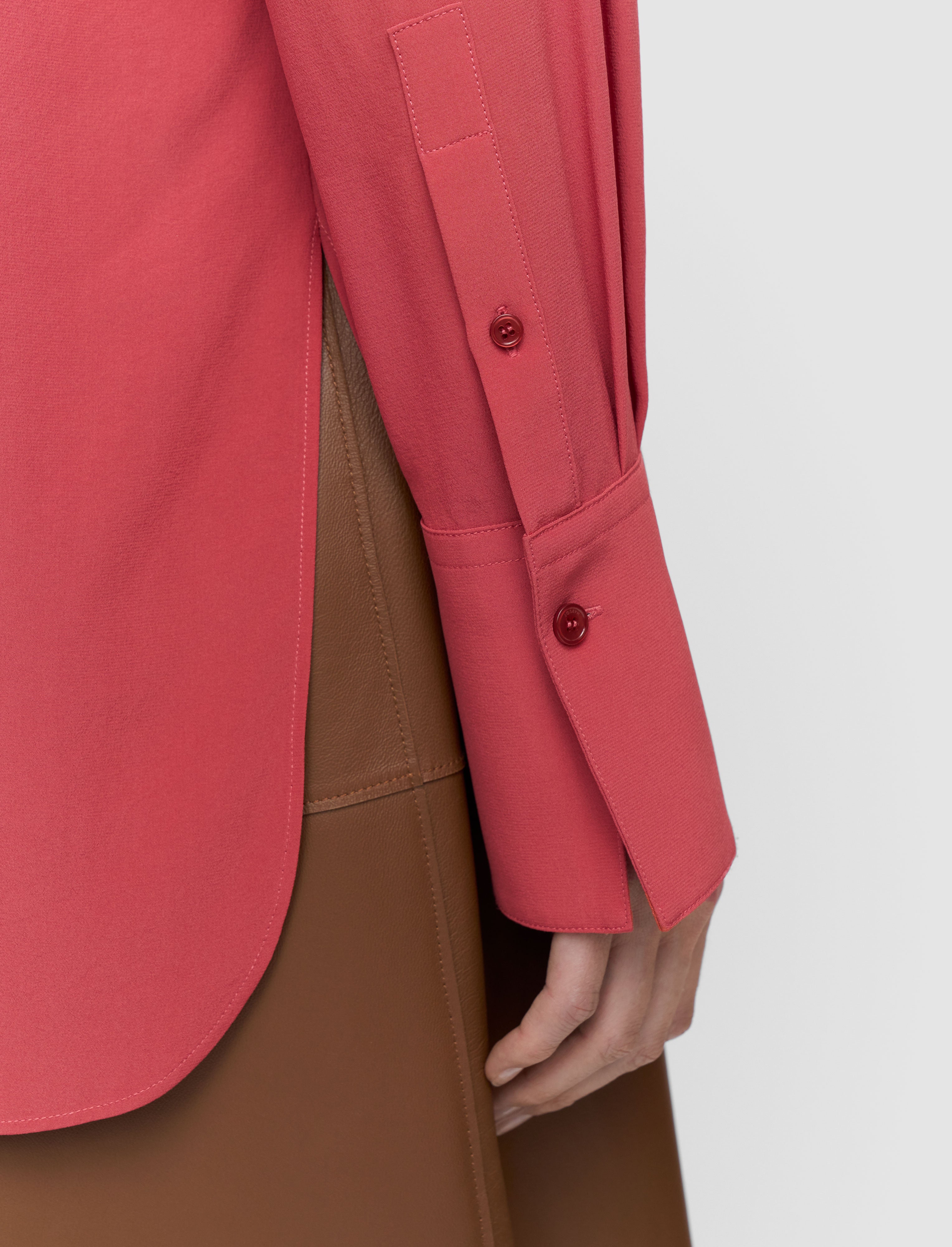 Joe Crepe de Chine Silk Blouse - 38