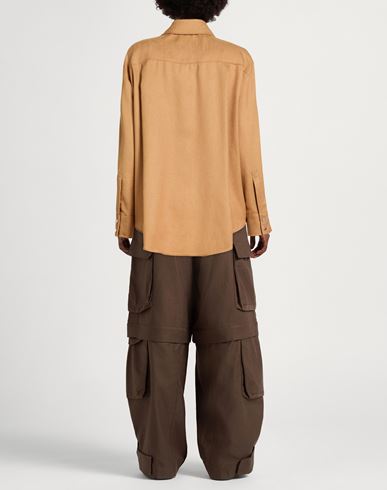 Woman Shirt Marigold Size 10 Triacetate, Wool