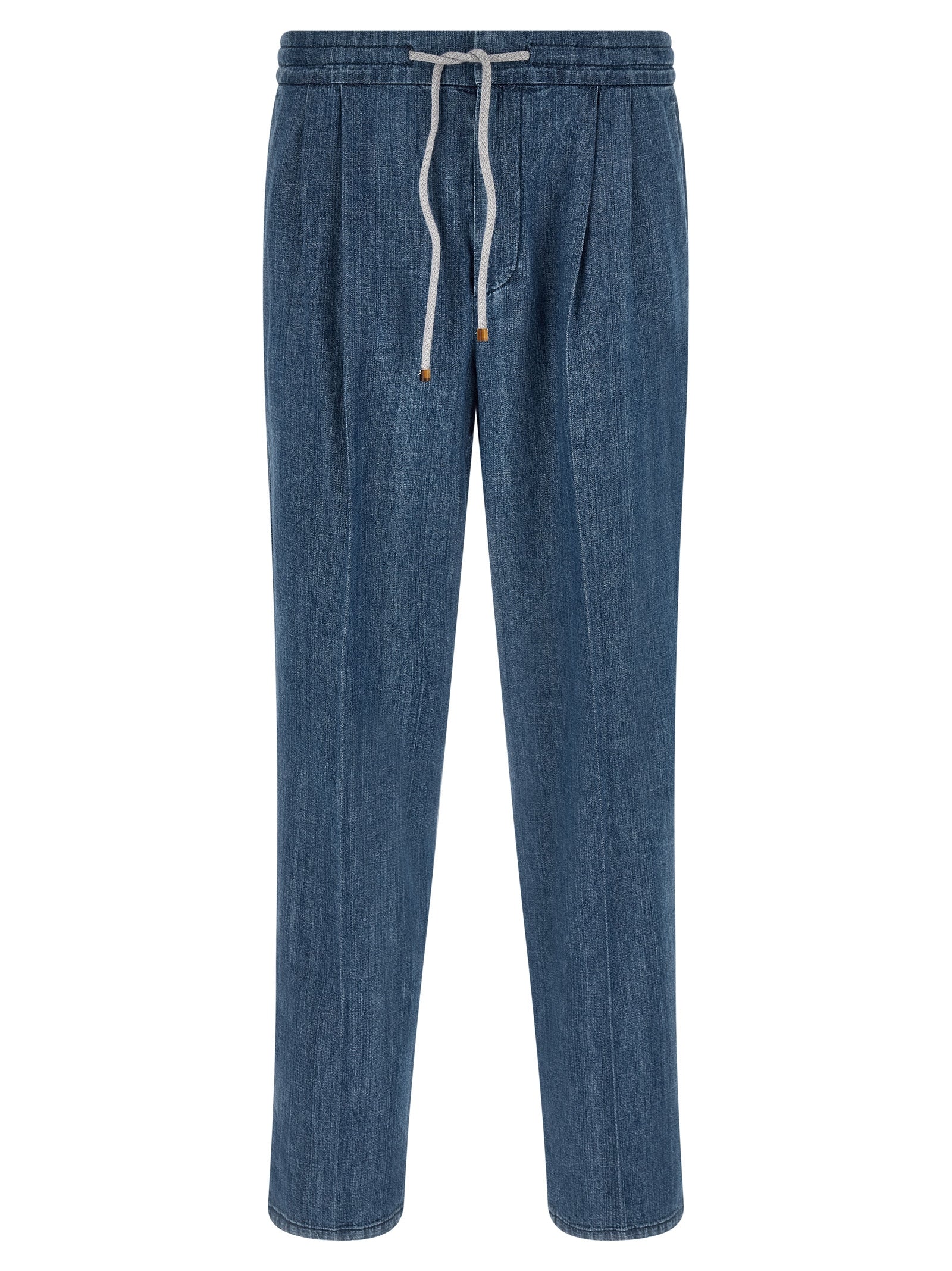 Cotton Relaxed Fit Jeans — Blue
