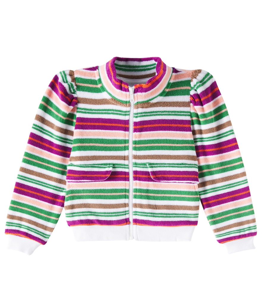Molo Malika striped cotton-blend jacket