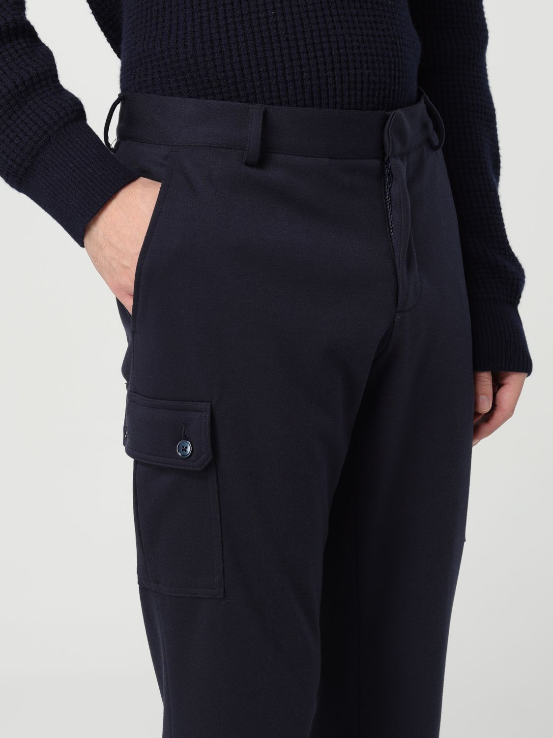 Pants Men color Blue