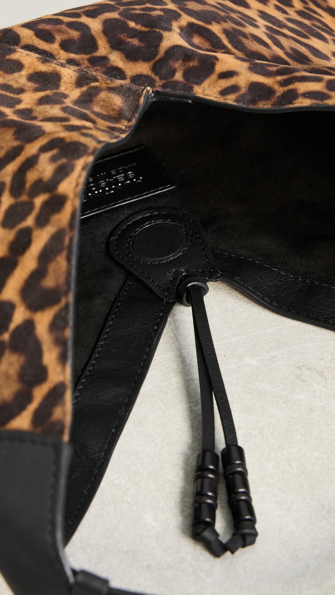 Medium Origami Bag Leopard/Black One Size