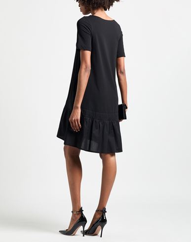Woman Mini dress Black Size 4 Cotton, Elastane