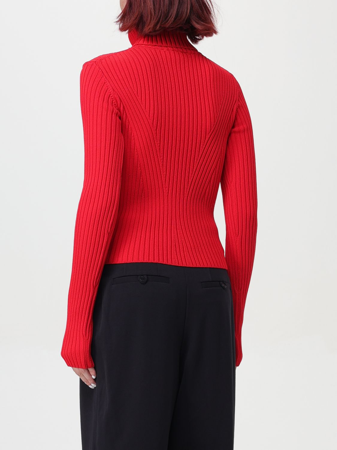 Roll-neck top - Red