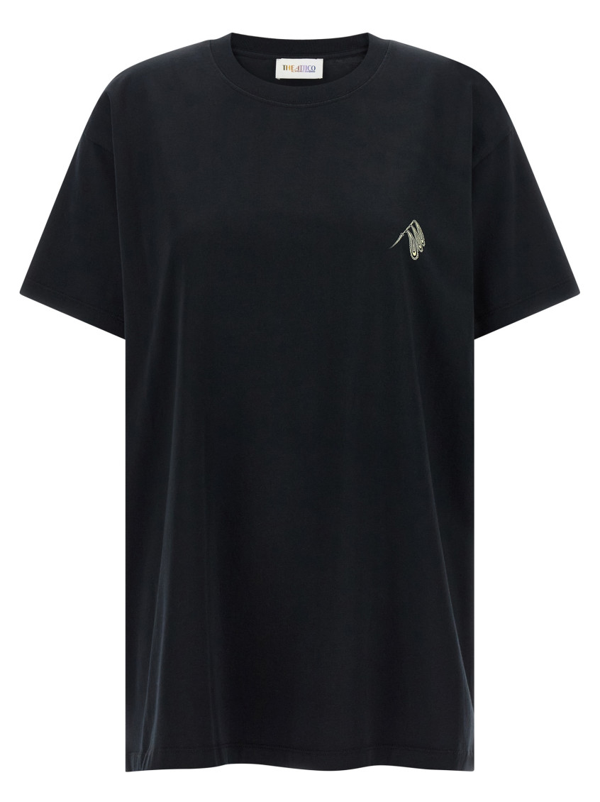 Black Graphic Crew Neck T-Shirt