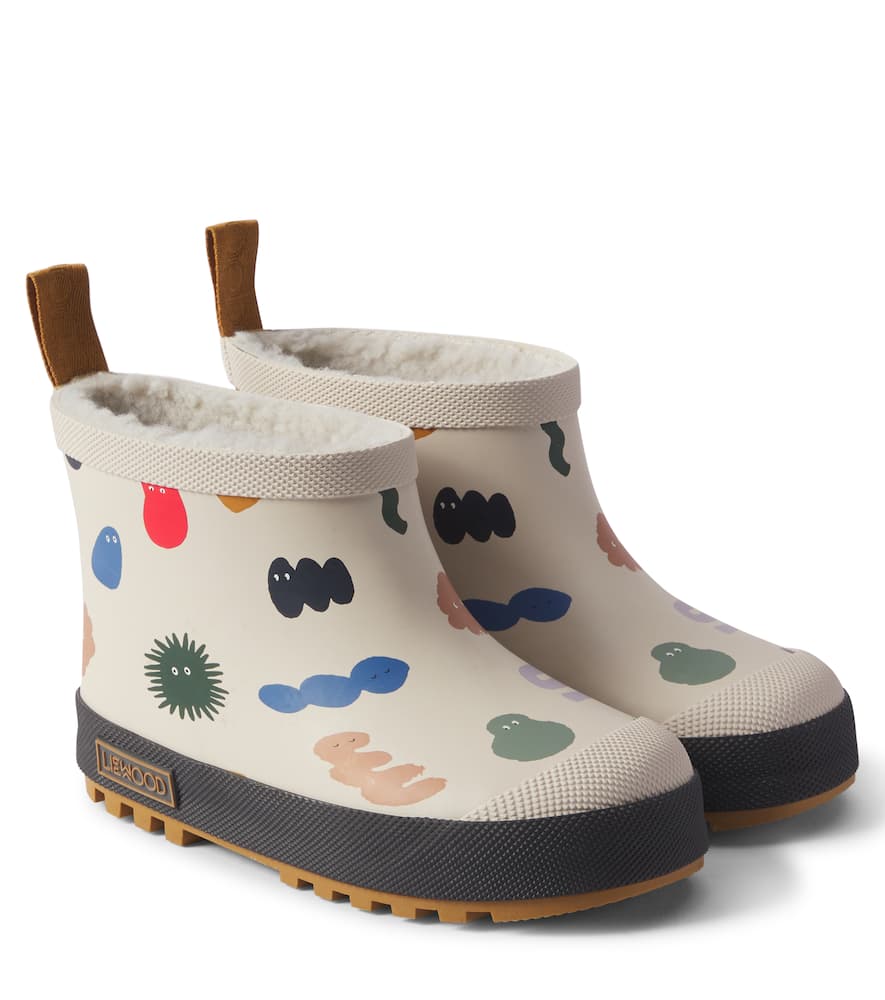 Liewood Jesse faux shearling-lined rain boots