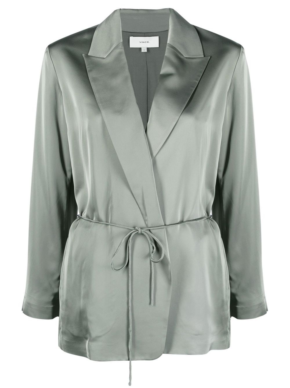 V-neck double-breasted blazer - Green