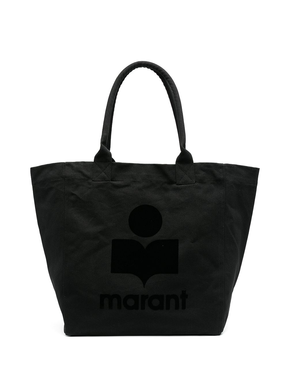 Logo-print tote bag - Black