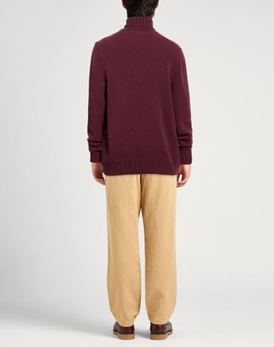 Man Turtleneck Garnet Size 46 Virgin Wool, Polyamide