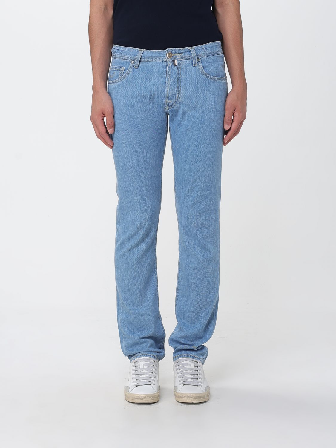 Jeans Men color Gnawed Blue