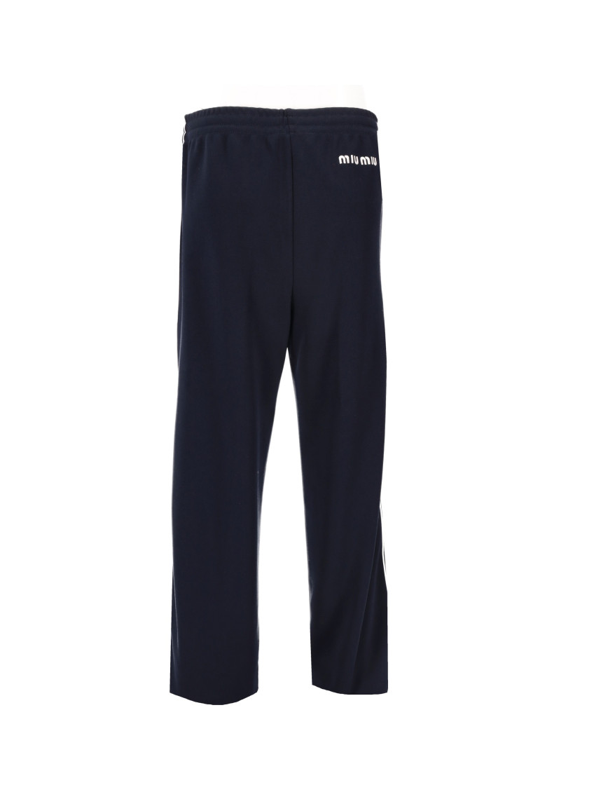 Miu Miu - jersey tailored trousers side pockets detai