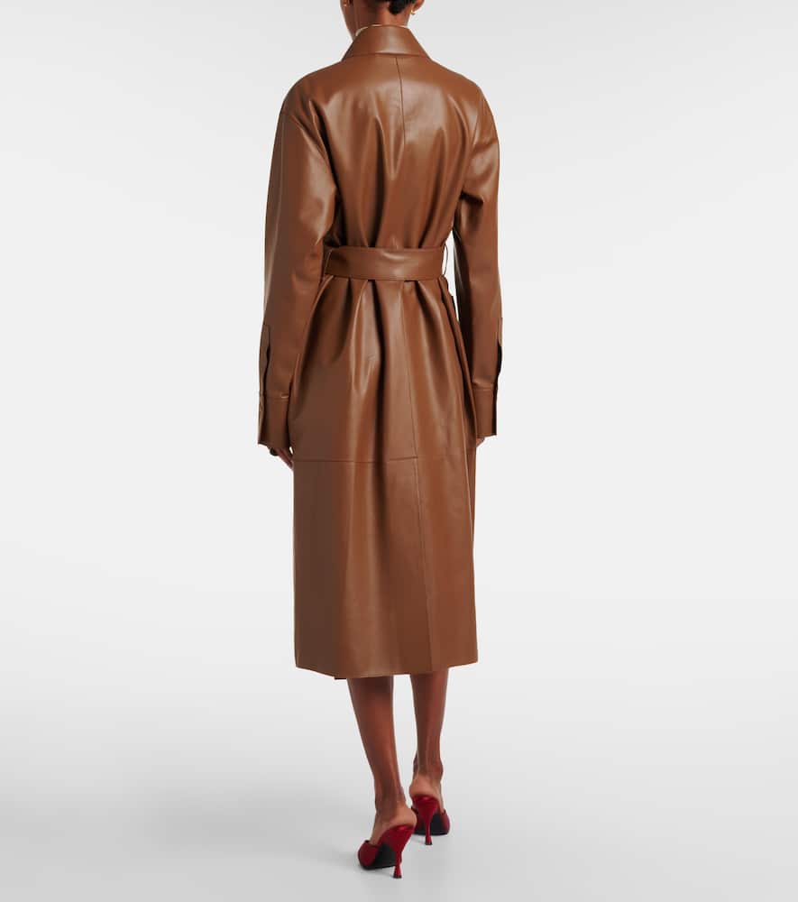 Okabe leather coat
