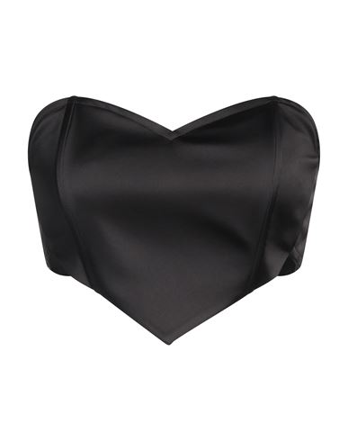 Vivetta Woman Top Black Size 0 Polyester, Elastane