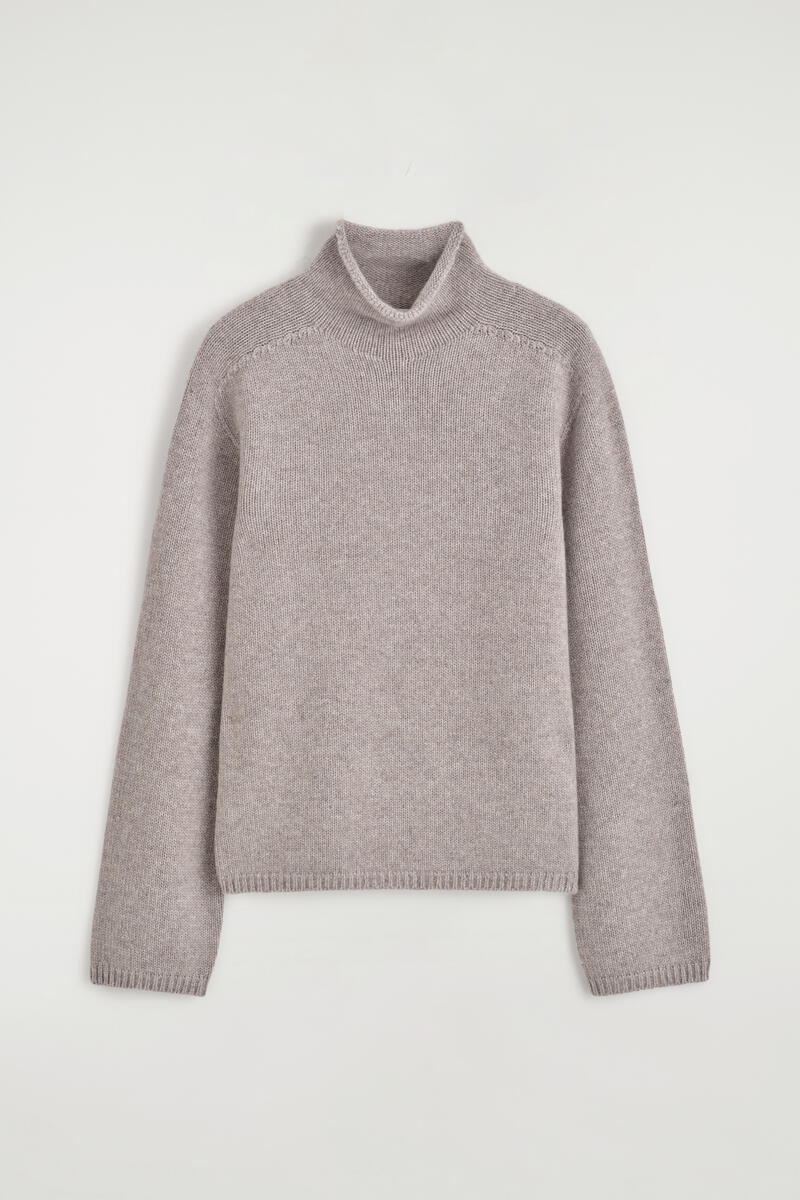 Cashmere Mock-Neck Sweater
