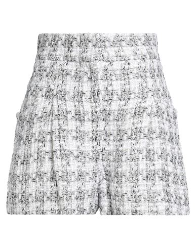 Woman Shorts & Bermuda Shorts Off white Size 6 Cotton, Polyester, Acrylic, Polyamide, Metallic fiber