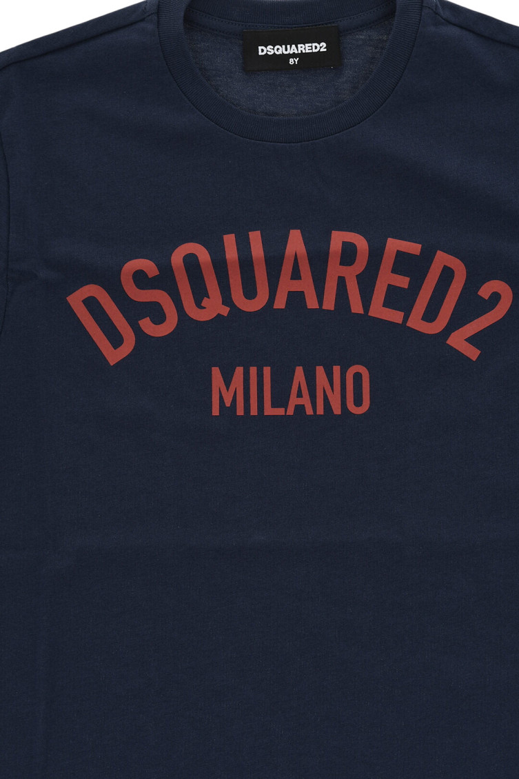 Boys Navy Blue Logo T-Shirt