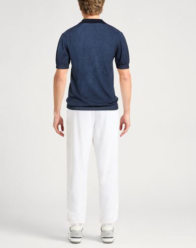 Man Sweater Midnight blue Size 40 Cotton