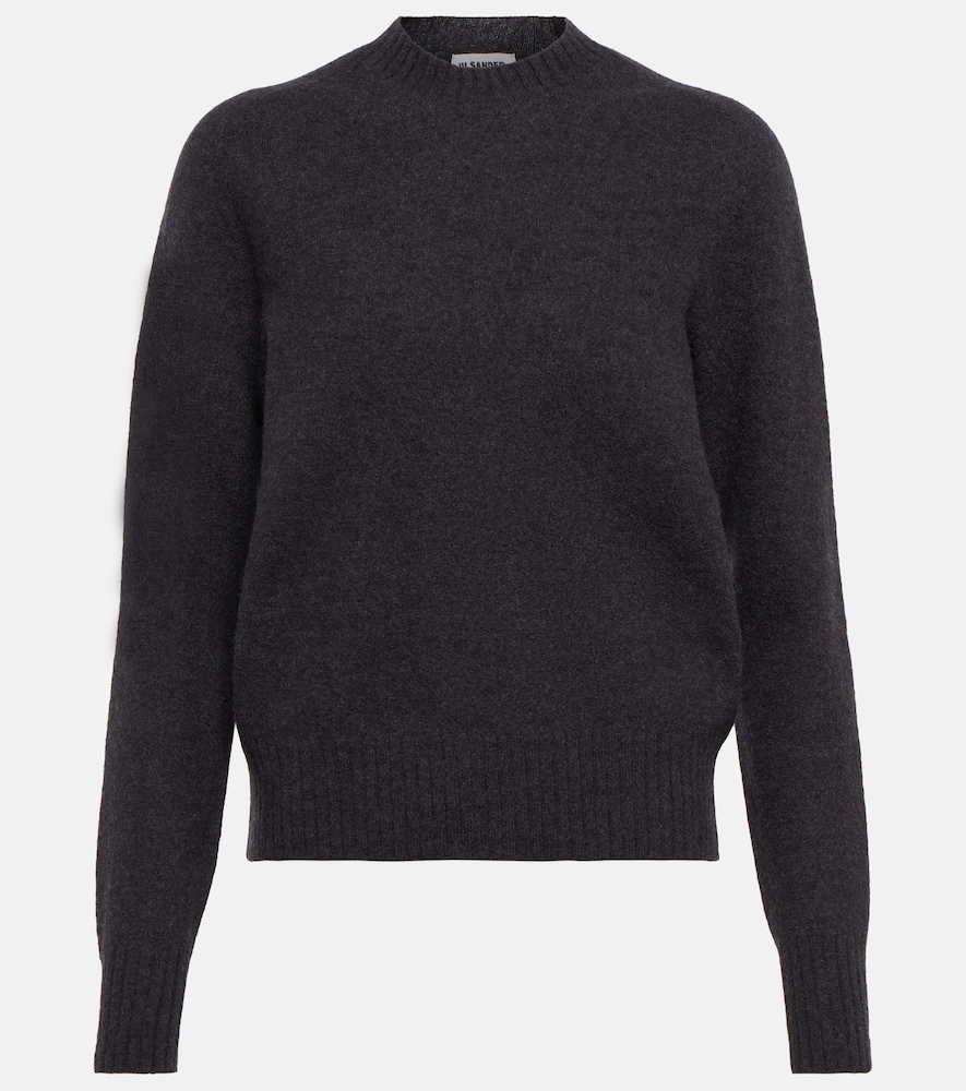 Crew-neck wool sweater