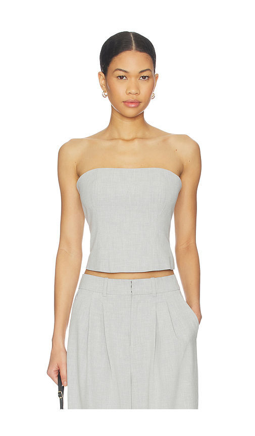 Good american sin tirantes essential en color gris claro 3X también en 2X, 4X, 5X, M, S