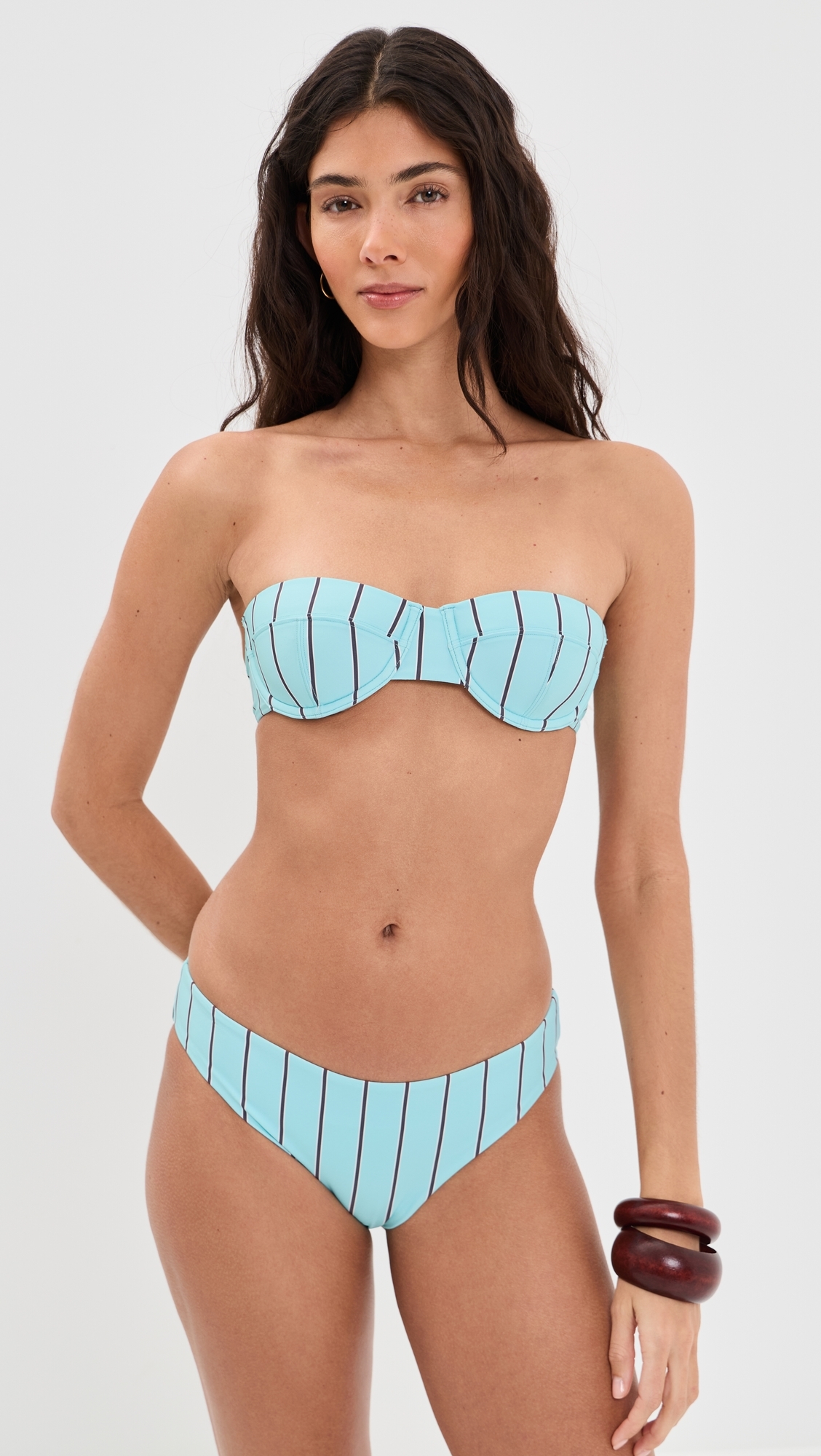 Jo Balconette Bikini Top Pool Stripe
